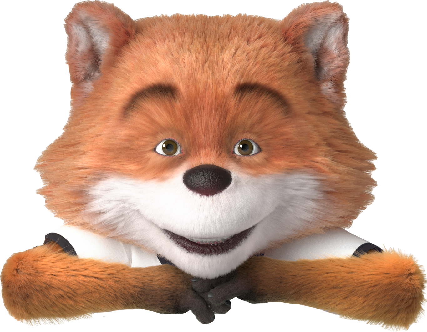 Fox raising hand to get attention